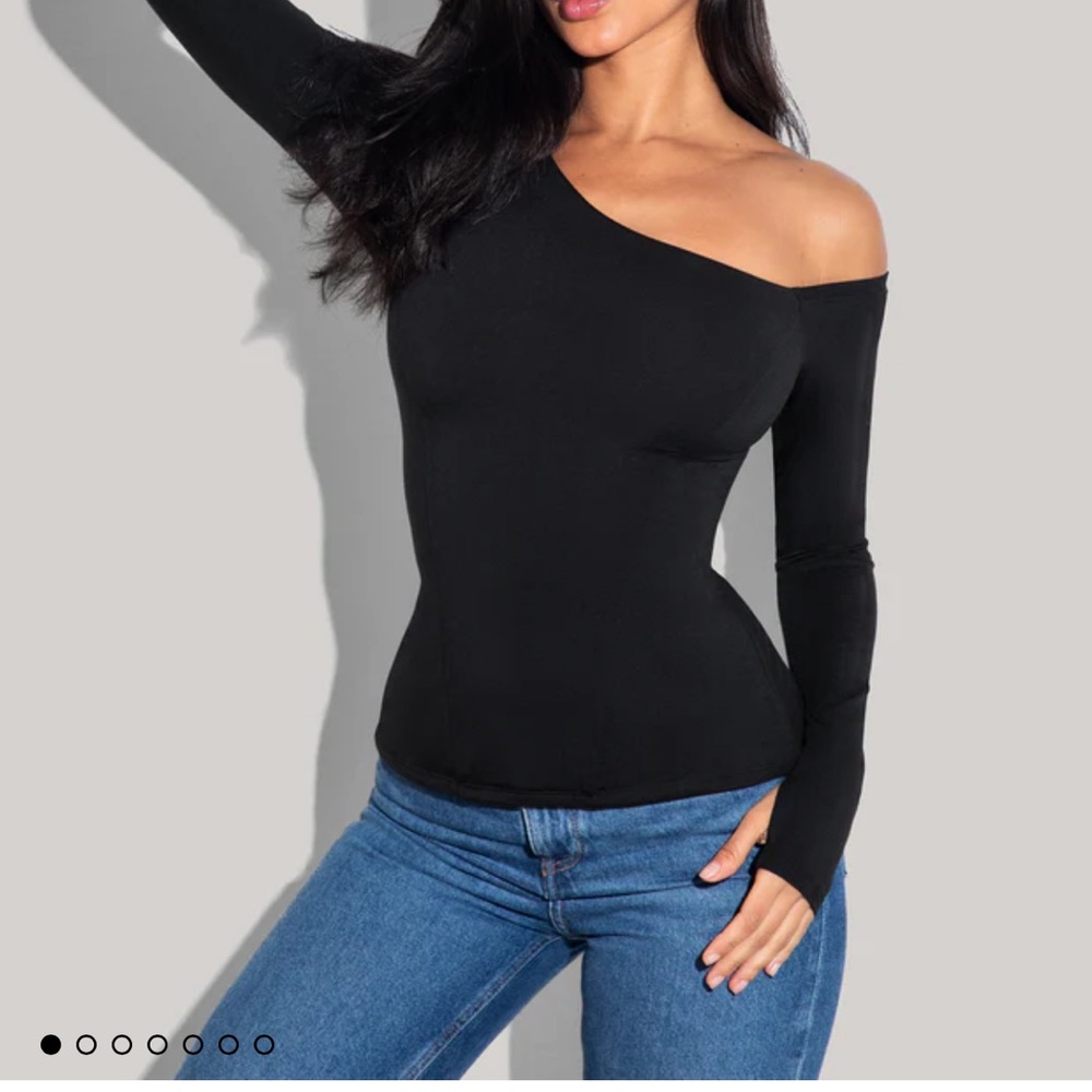 TA3 swimwear SHAPEY ONE SHOULDER TOP